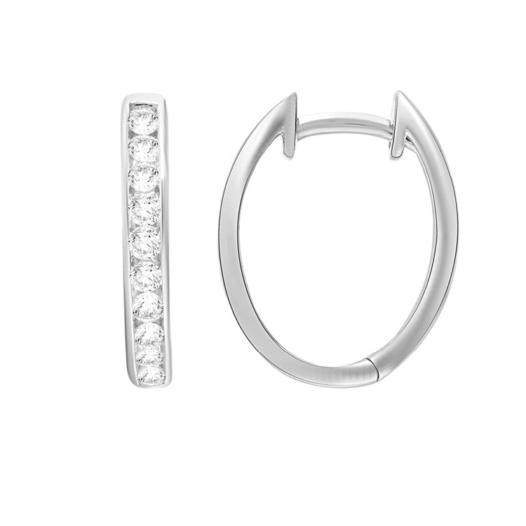 0.50ct Lab Grown Diamond Earrings in 9ct White Gold