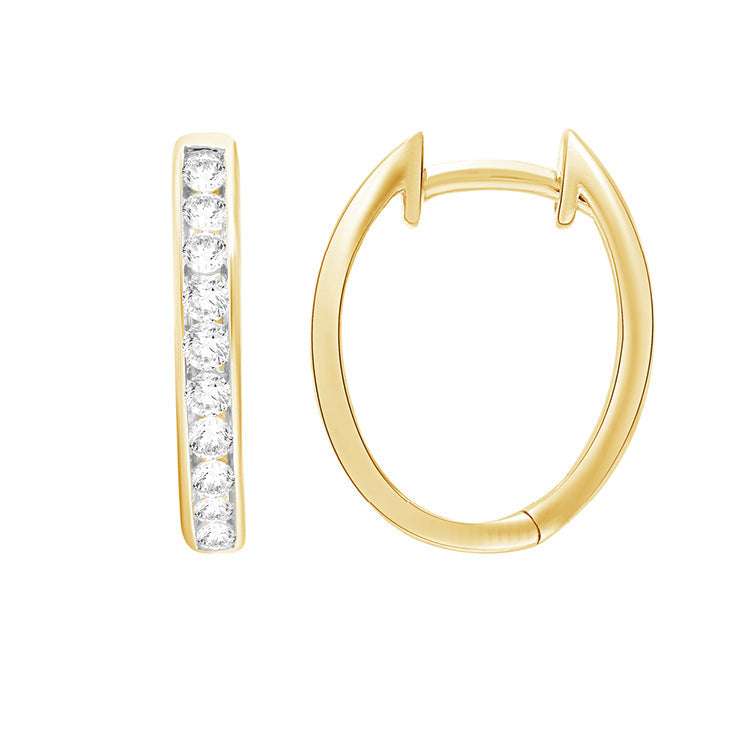 0.50ct Lab Grown Diamond Earrings in 9ct Yellow Gold