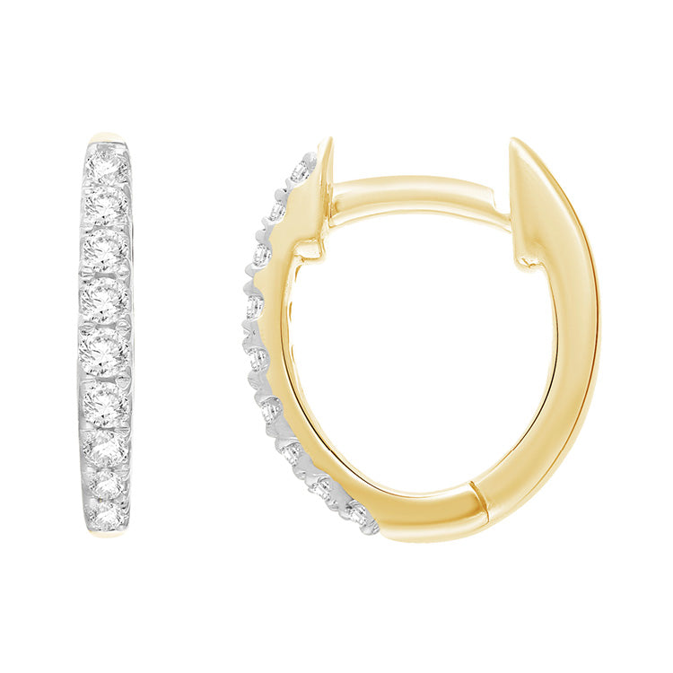 0.15ct Lab Grown Diamond Earrings in 9ct Yellow Gold