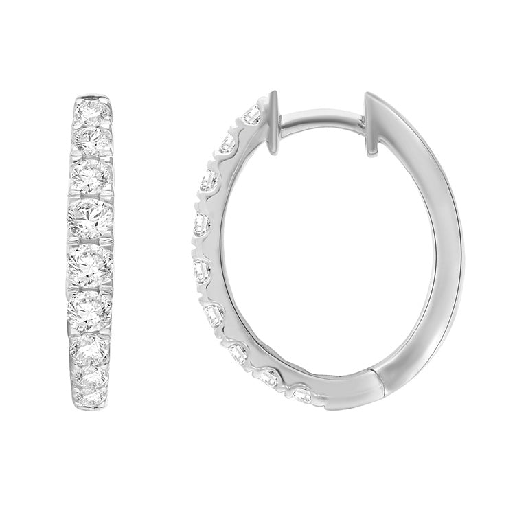 1.00ct Lab Grown Diamond Earrings in 9ct White Gold