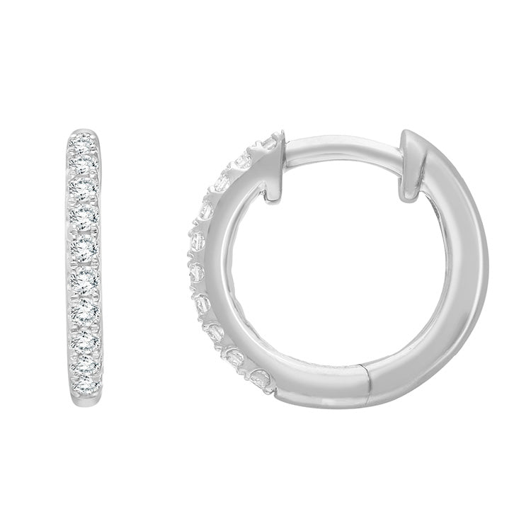 0.25ct Lab Grown Diamond Earrings in 9ct White Gold