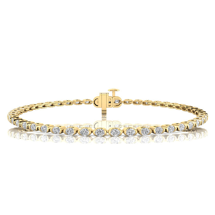 2.00ct Lab Grown Diamond Bracelet in 9ct Yellow Gold