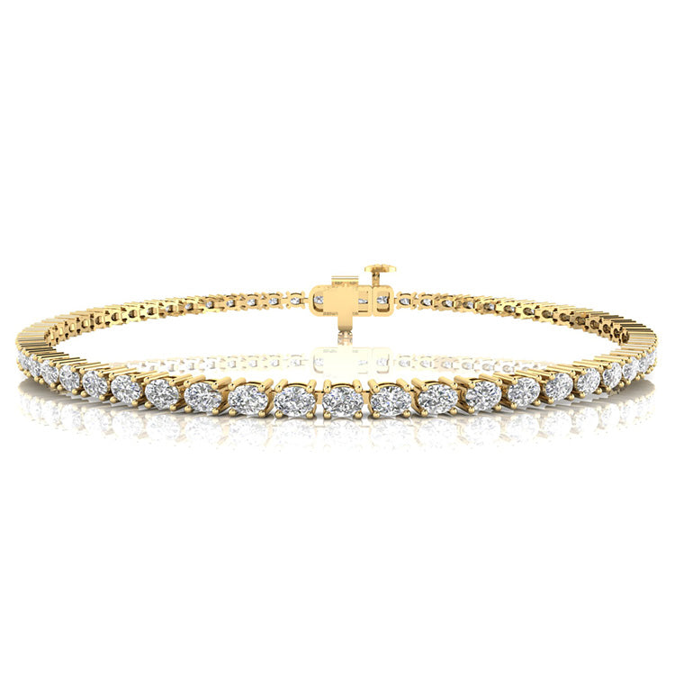 3.00ct Lab Grown Diamond Bracelet in 9ct Yellow Gold