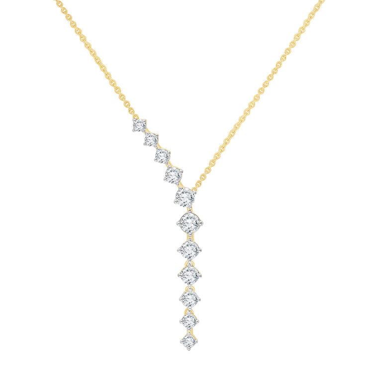 1.00ct Lab Grown Diamond Necklace in 9ct Yellow Gold