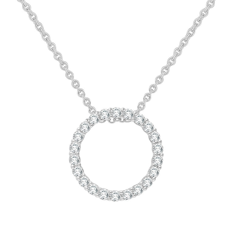 0.25ct Lab Grown Diamond Necklace in 9ct White Gold
