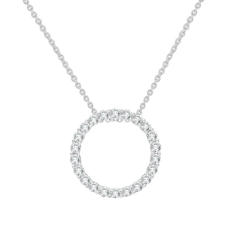 0.50ct Lab Grown Diamond Necklace in 9ct White Gold