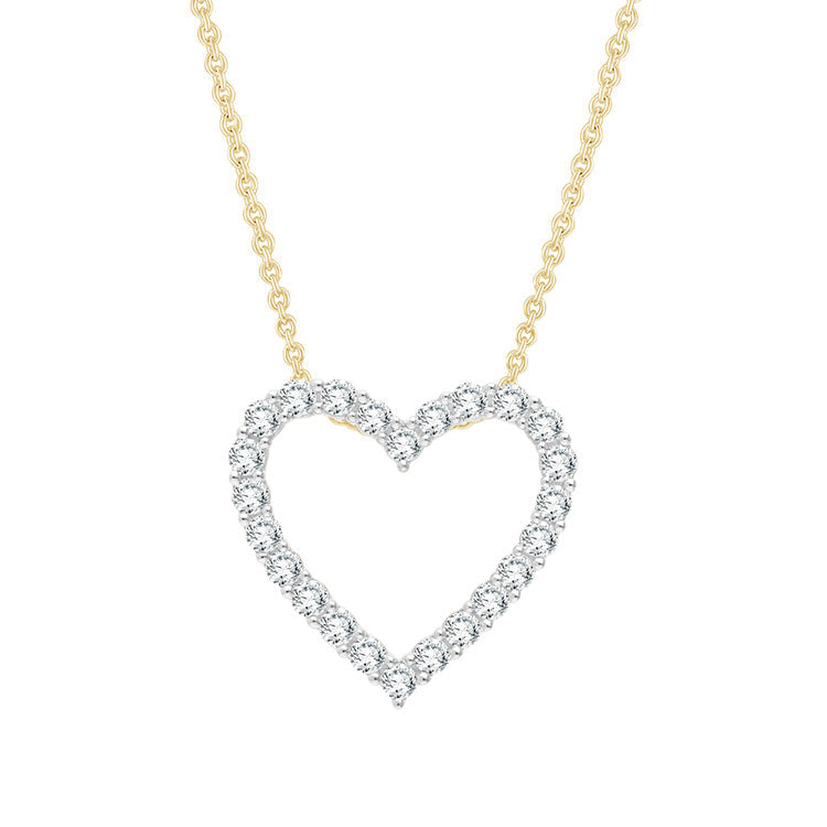 0.50ct Lab Grown Diamond Necklace in 9ct Yellow Gold