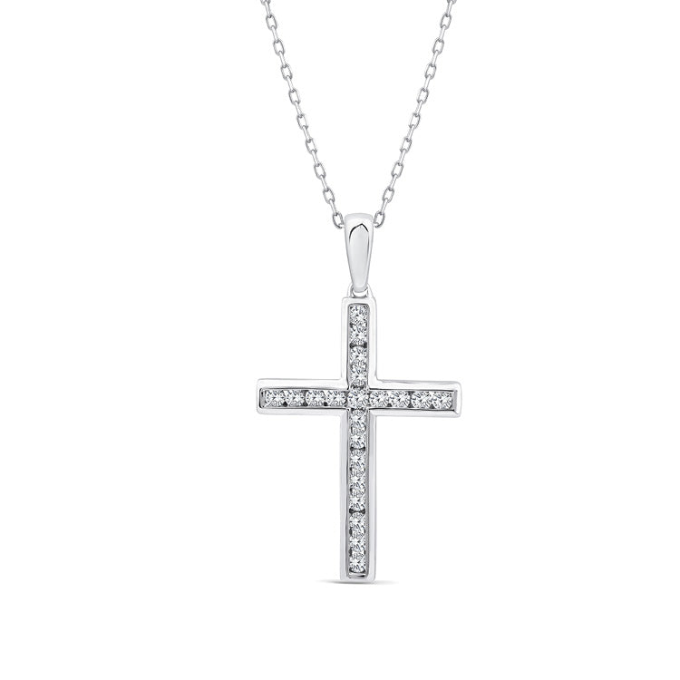 0.50ct Lab Grown Diamond Necklace in 9ct White Gold