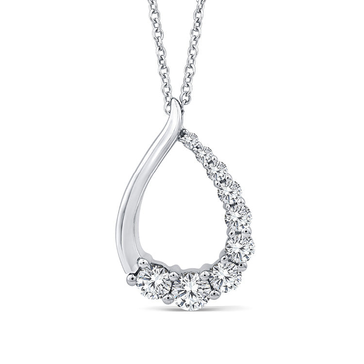 0.50ct Lab Grown Diamond Necklace in 9ct White Gold