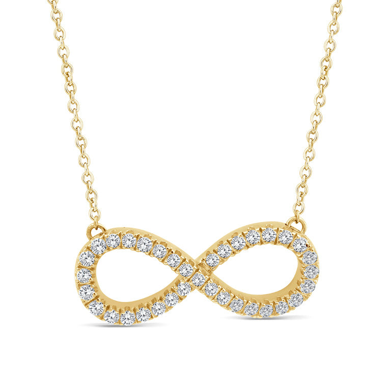 0.25ct Lab Grown Diamond Necklace in 9ct Yellow Gold