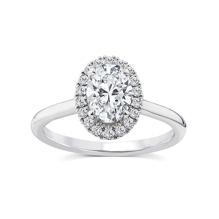 1.15ct Lab Grown Diamond Ring in 9ct White Gold