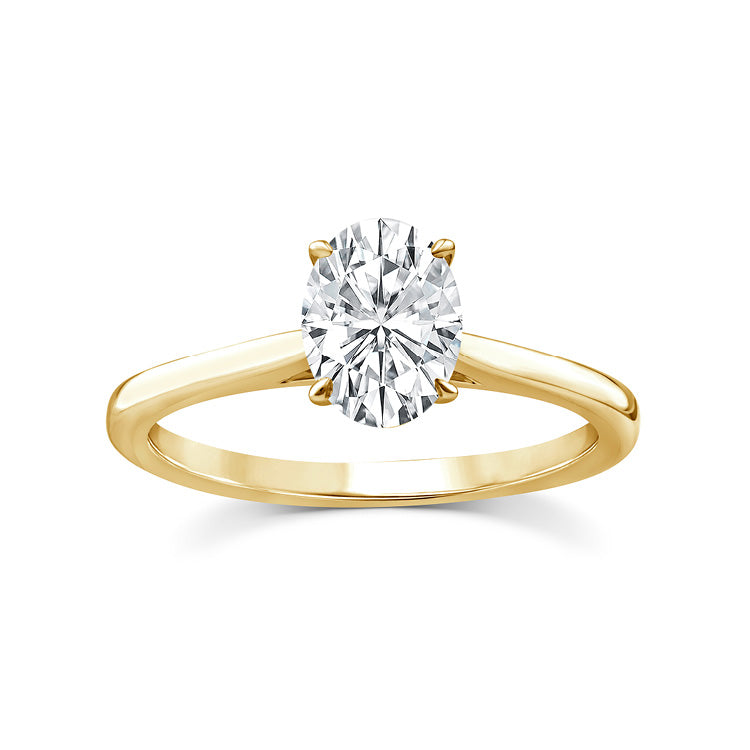 1.00ct Lab Grown Diamond Ring in 9ct Yellow Gold