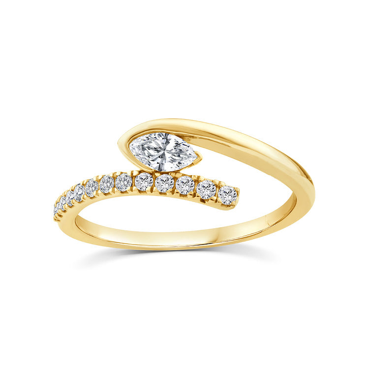 0.33ct Lab Grown Diamond Ring in 9ct Yellow Gold