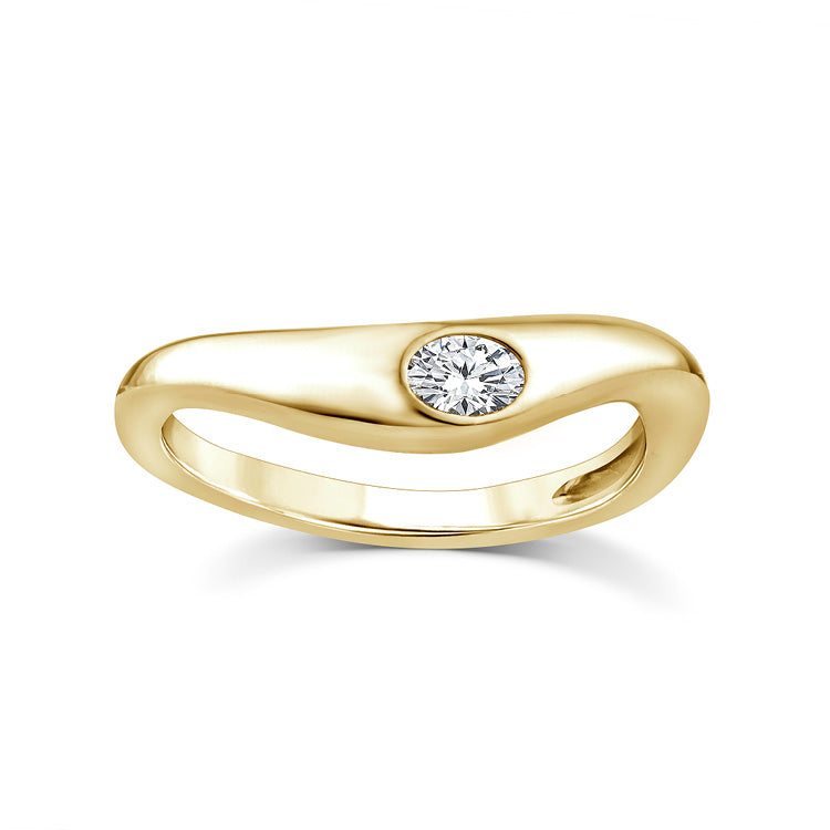 0.15ct Lab Grown Diamond Ring in 9ct Yellow Gold