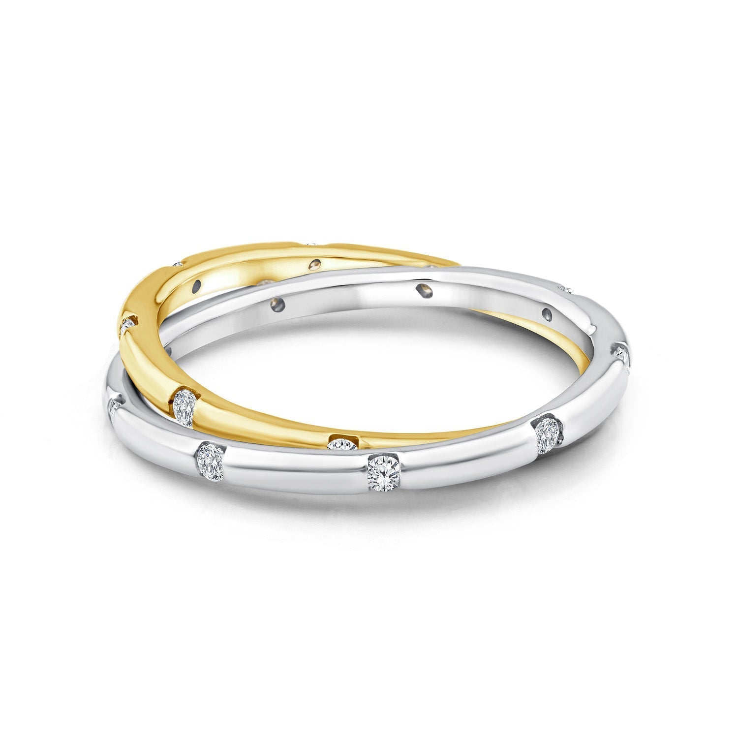22ct Gold Vermeil & Silver 0.25ct Lab Grown Diamond Ring