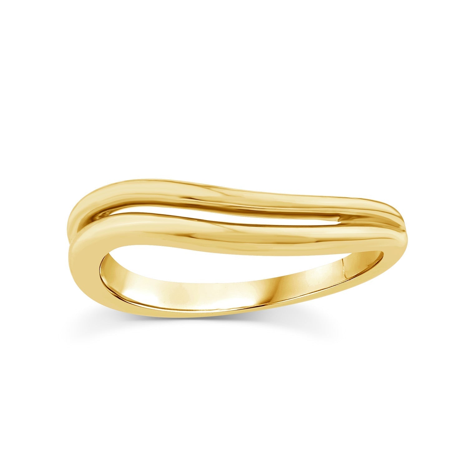 22ct Gold Vermeil Wave Ring