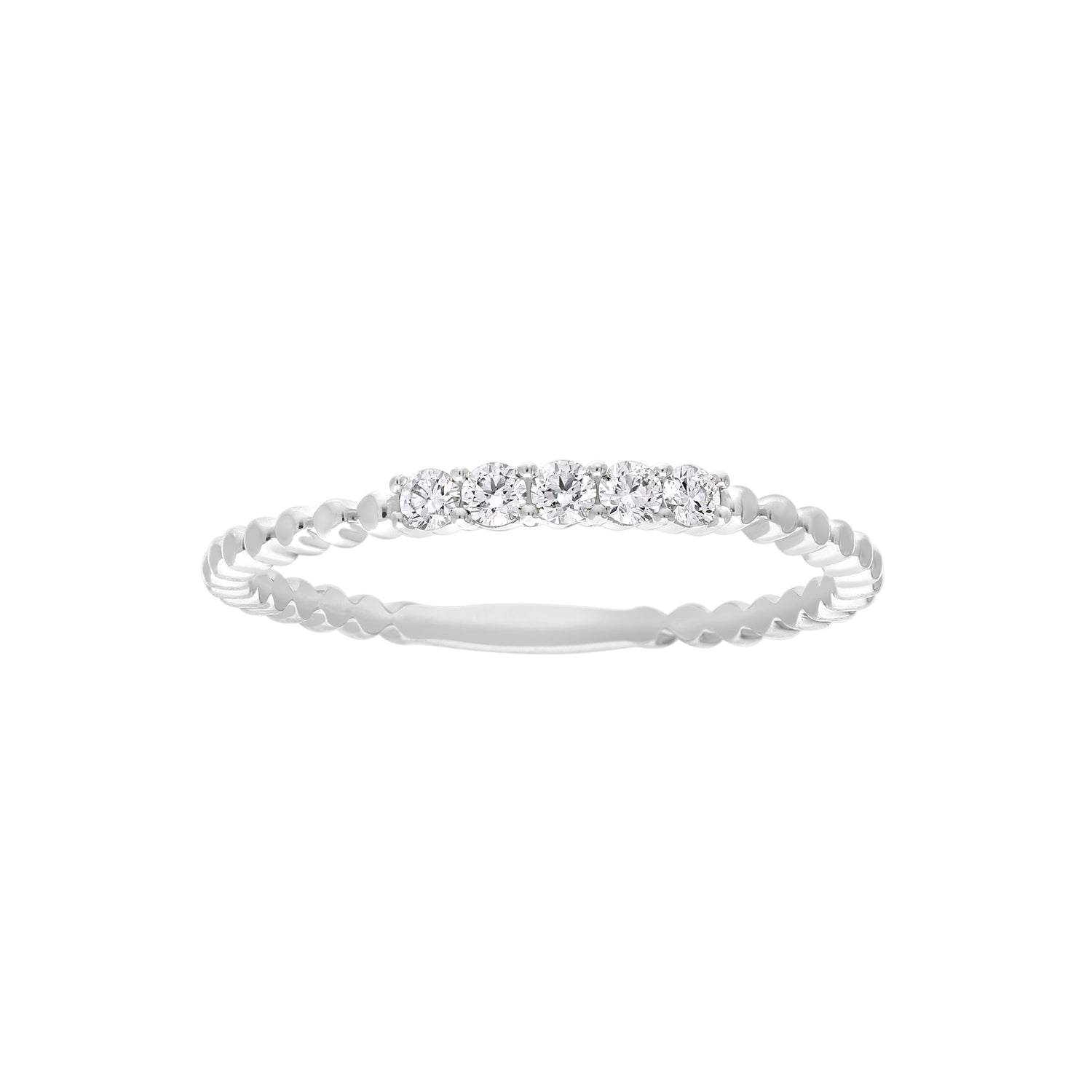 0.12ct Lab Grown Diamond Ring in 9ct White Gold