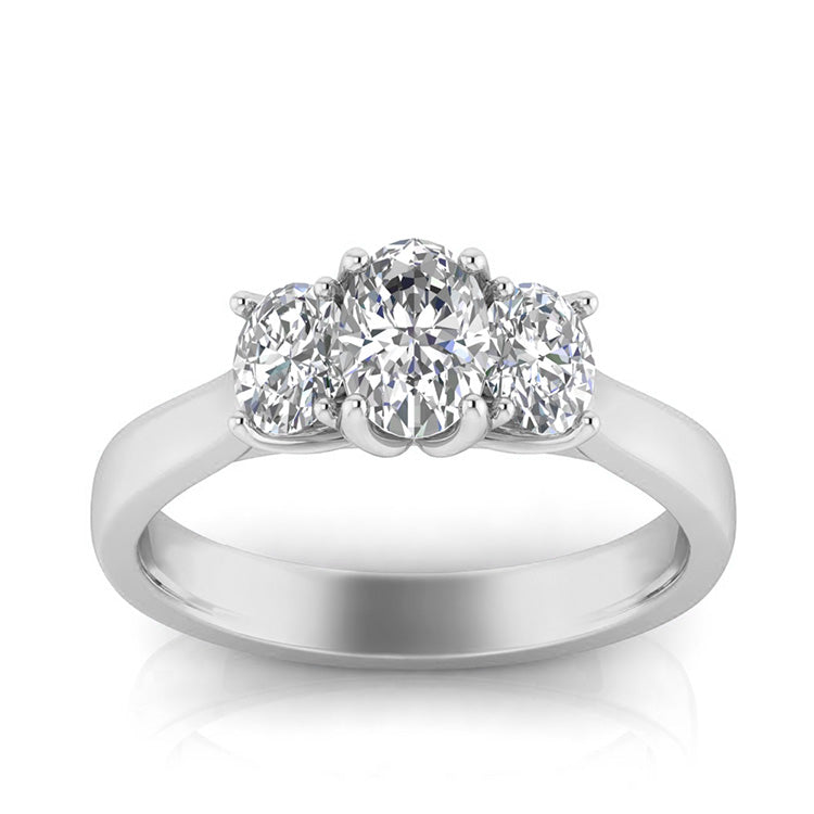 1.00ct Lab Grown Diamond Ring in 9ct White Gold