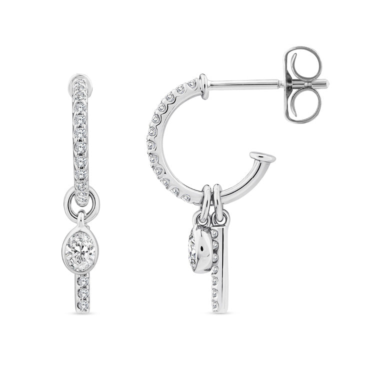 0.33ct Lab Grown Diamond Earrings in 9ct White Gold