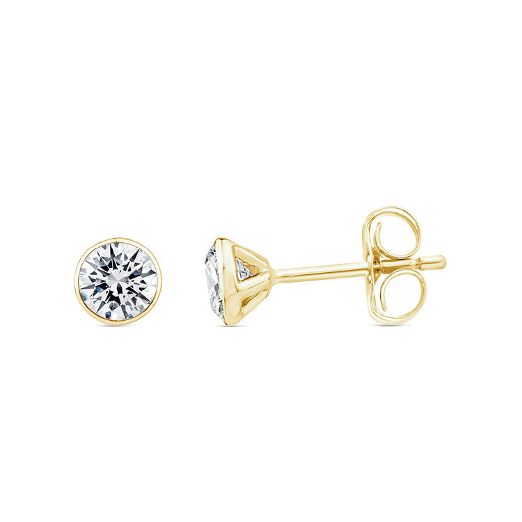 1.00ct Lab Grown Diamond Earrings in 9ct Yellow Gold