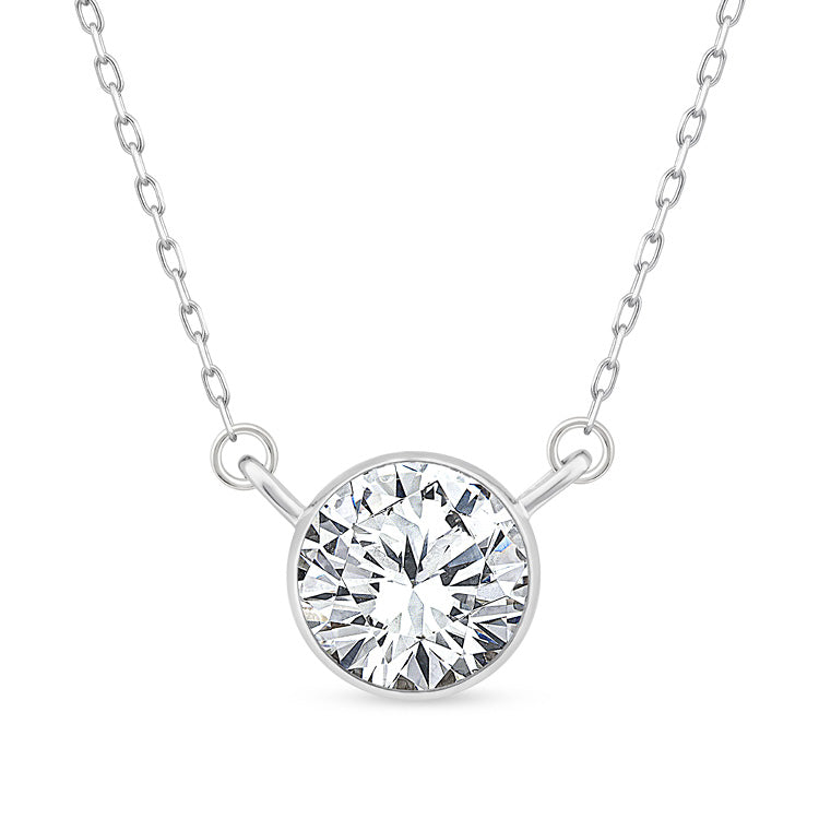 1.00ct Lab Grown Diamond Necklace in 9ct White Gold