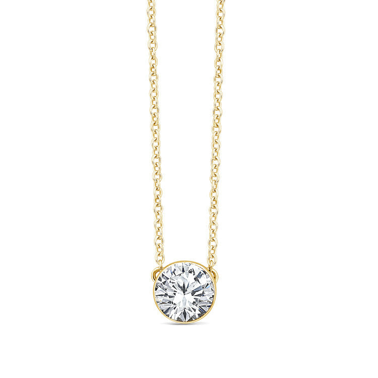 0.50ct Lab Grown Diamond Necklace in 9ct Yellow Gold
