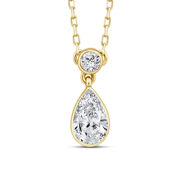 0.25ct Lab Grown Diamond Necklace in 9ct Yellow Gold
