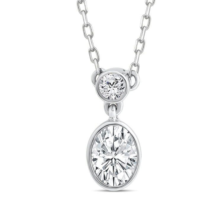 0.25ct Lab Grown Diamond Necklace in 9ct White Gold