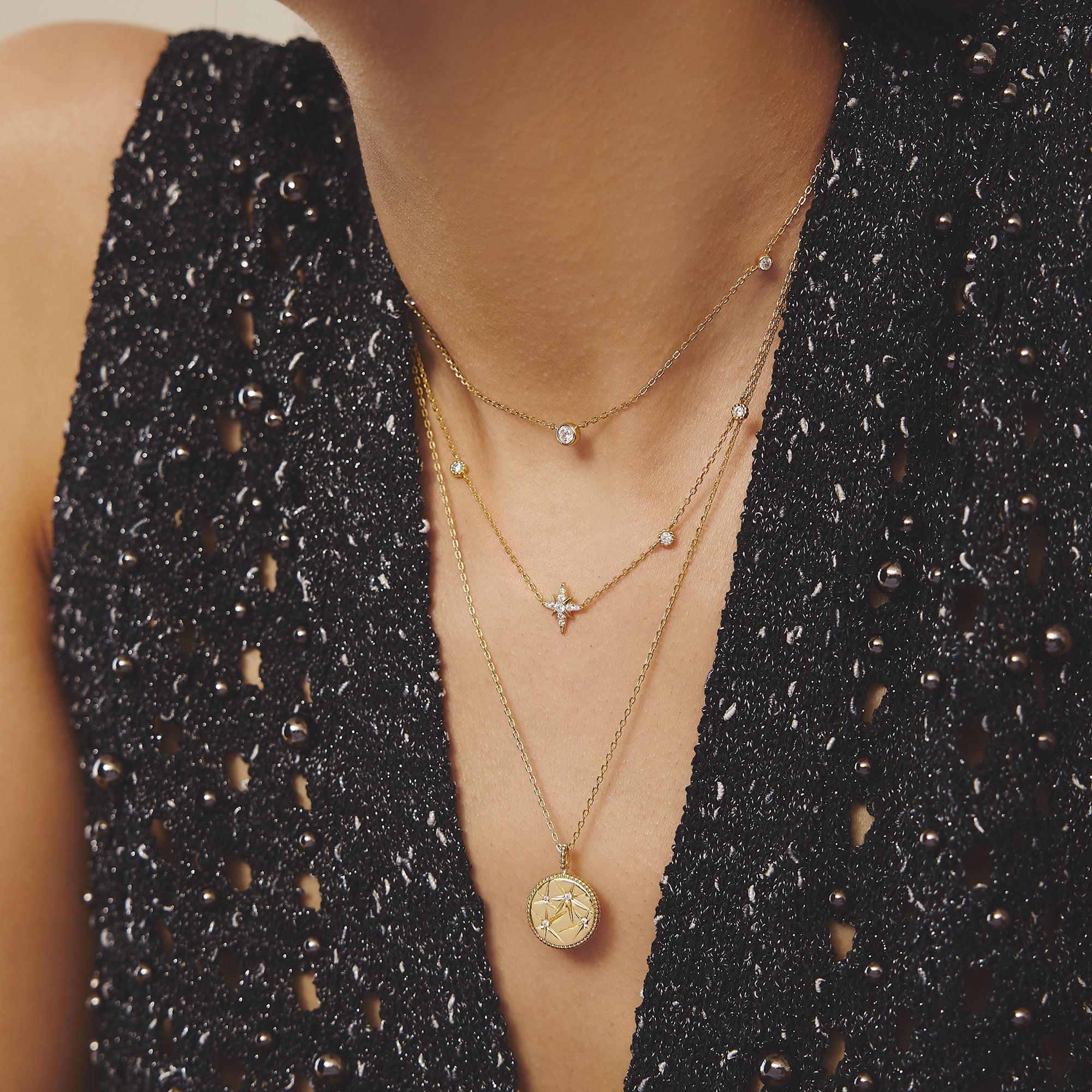 Ania Haie Gold Starry Charm Necklace