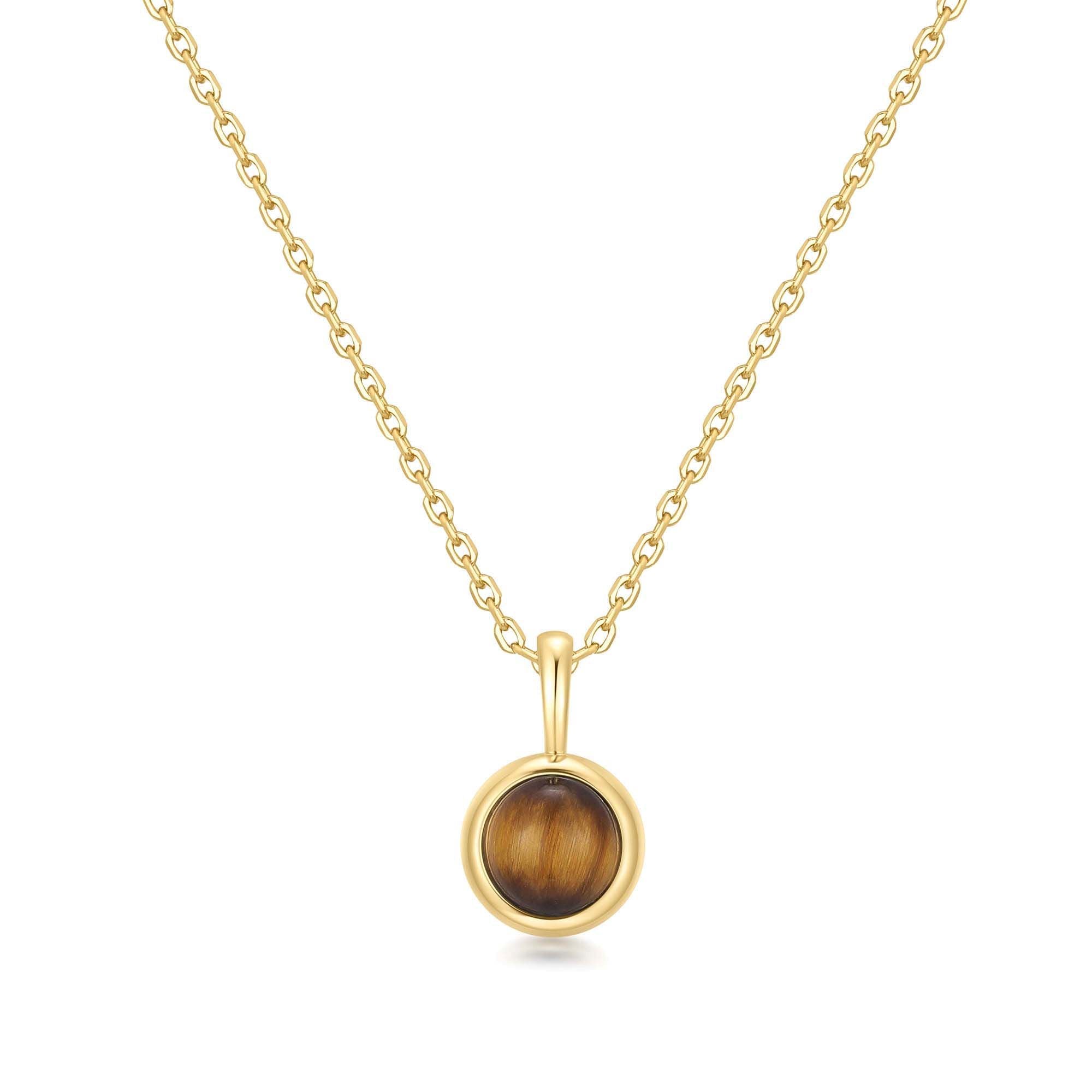 Ania Haie Gold Tiger Eye Pendant Necklace