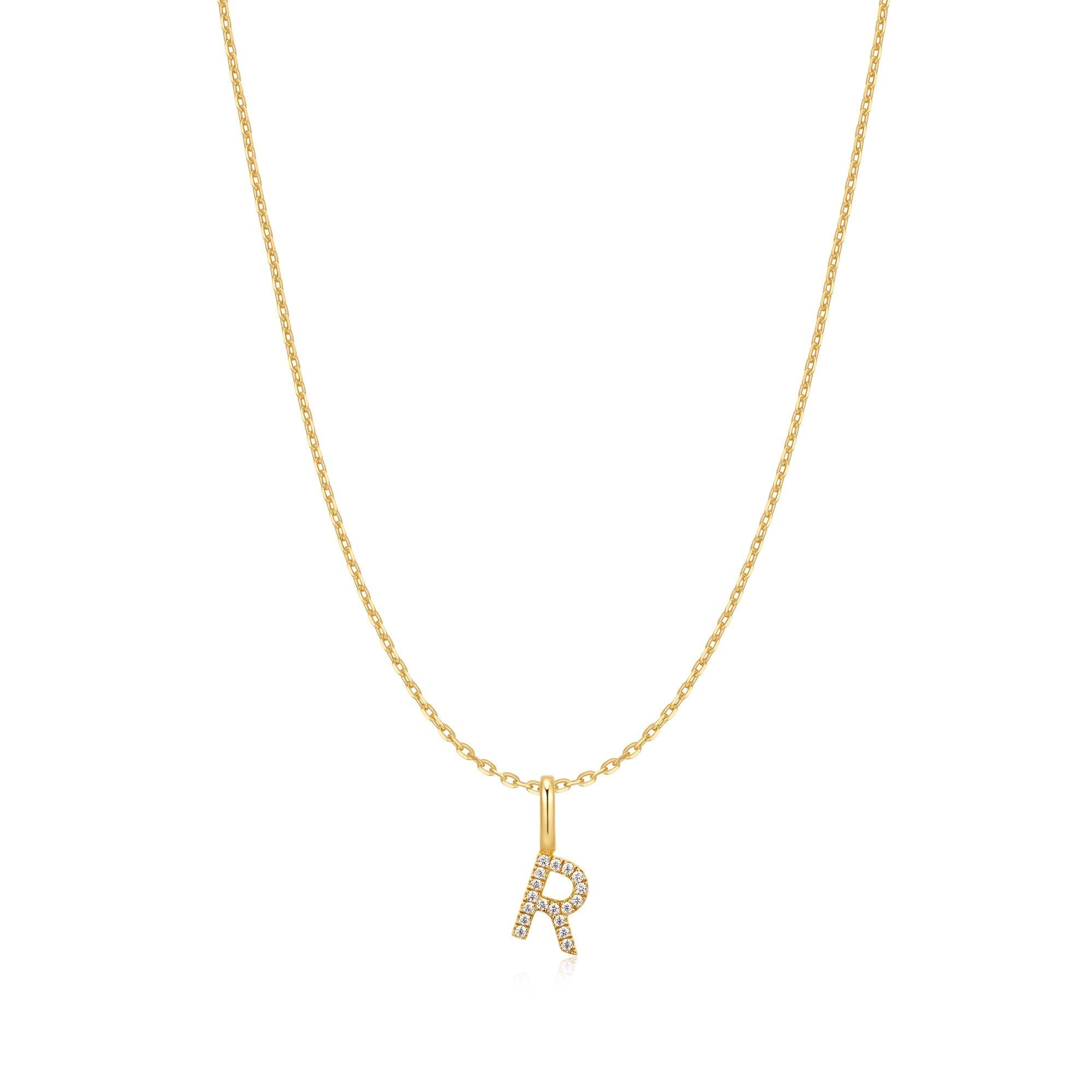 Ania Haie Gold Letter R Initial Necklace