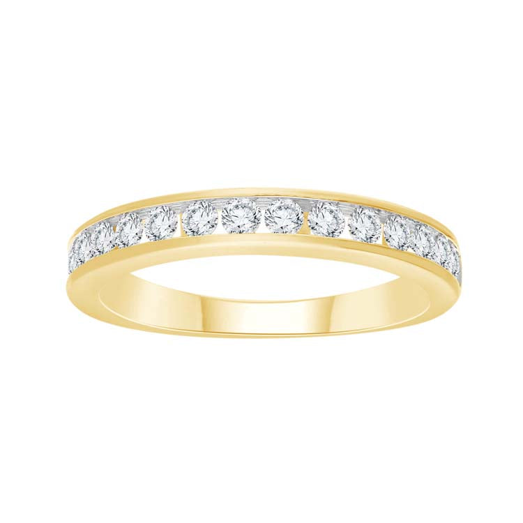 0.50ct Diamond Channel Set Band in 9ct Yellow Gold