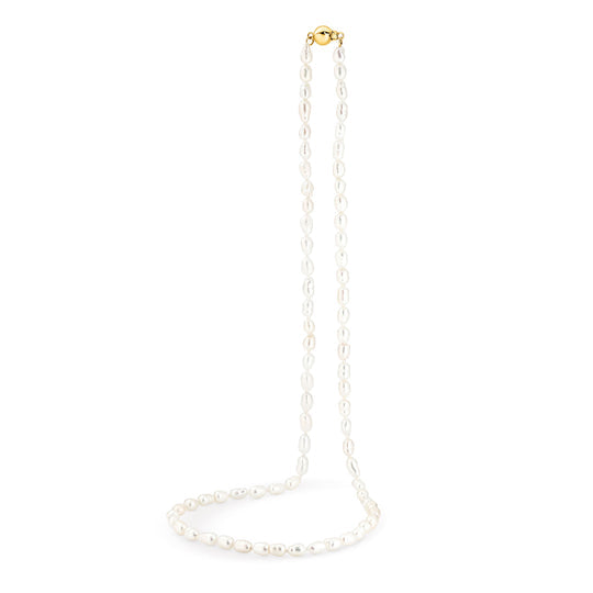 9ct Yellow Gold Ebony Pearl Necklace