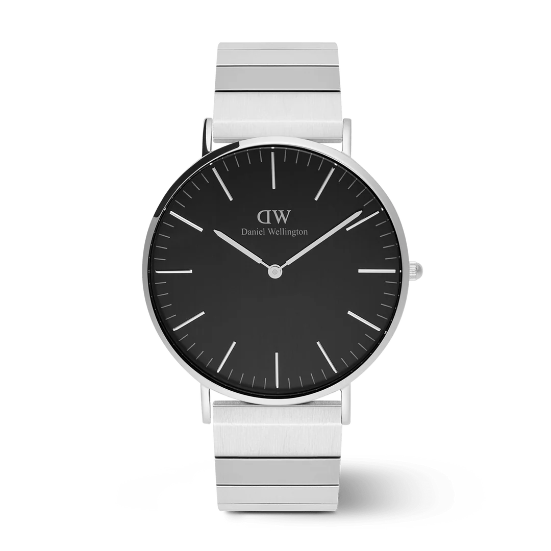 Daniel Wellington Classic Piano Link Onyx Silver Watch