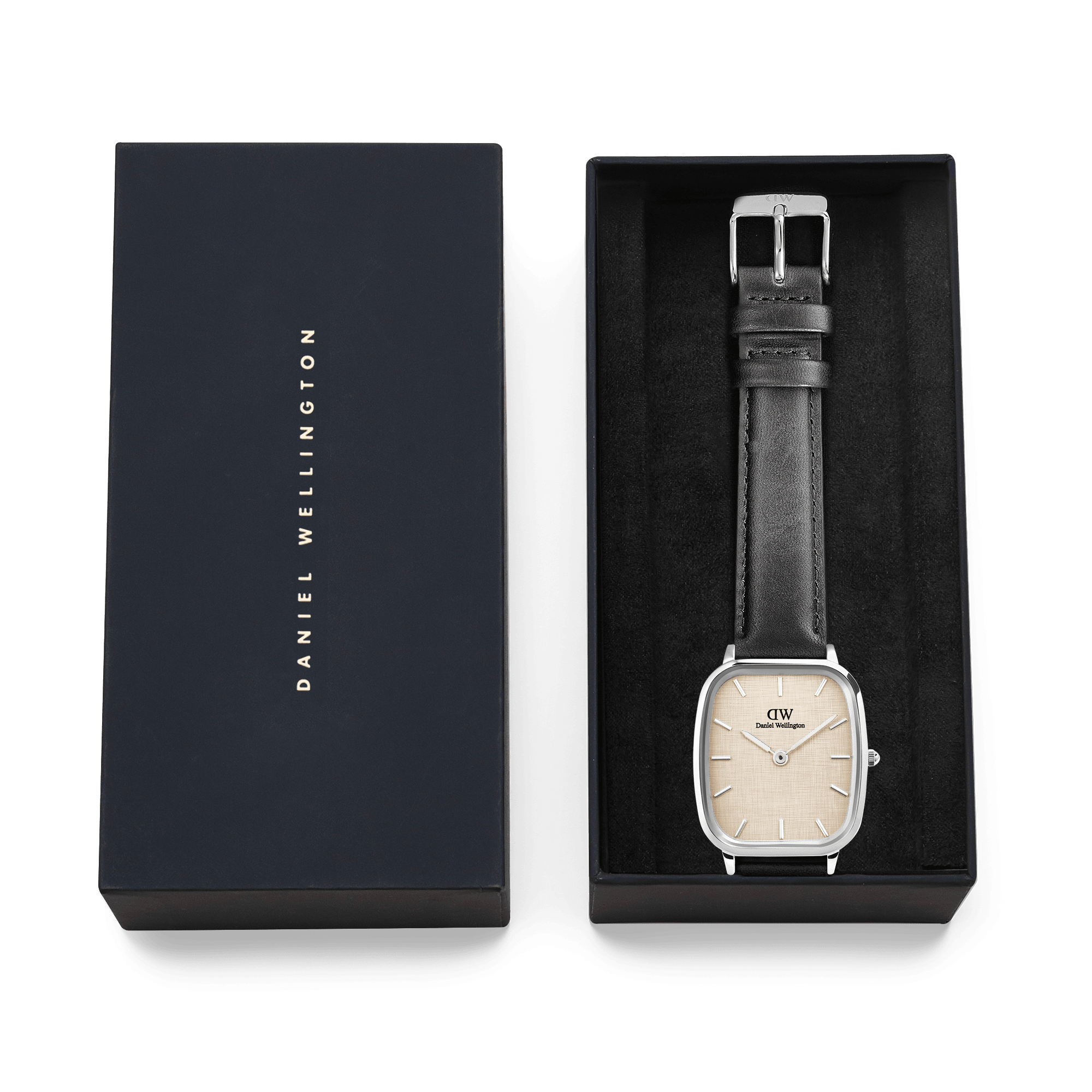 Daniel Wellington Marlon Sheffield Linen Silver Watch