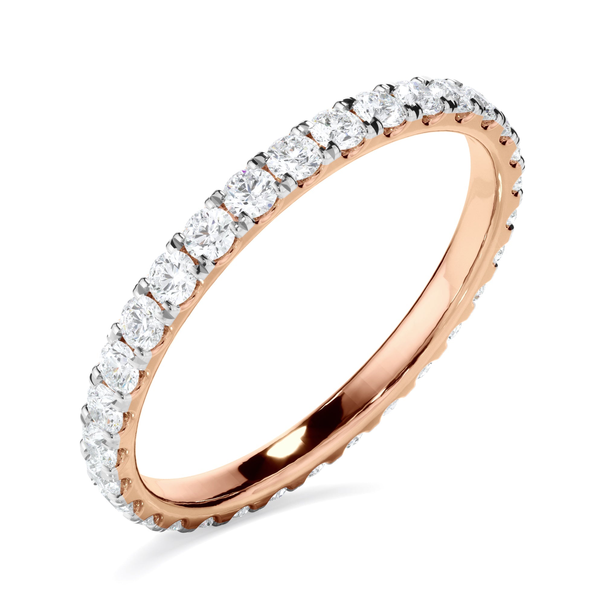 Diamond Claw Set Eternity Wedding Ring