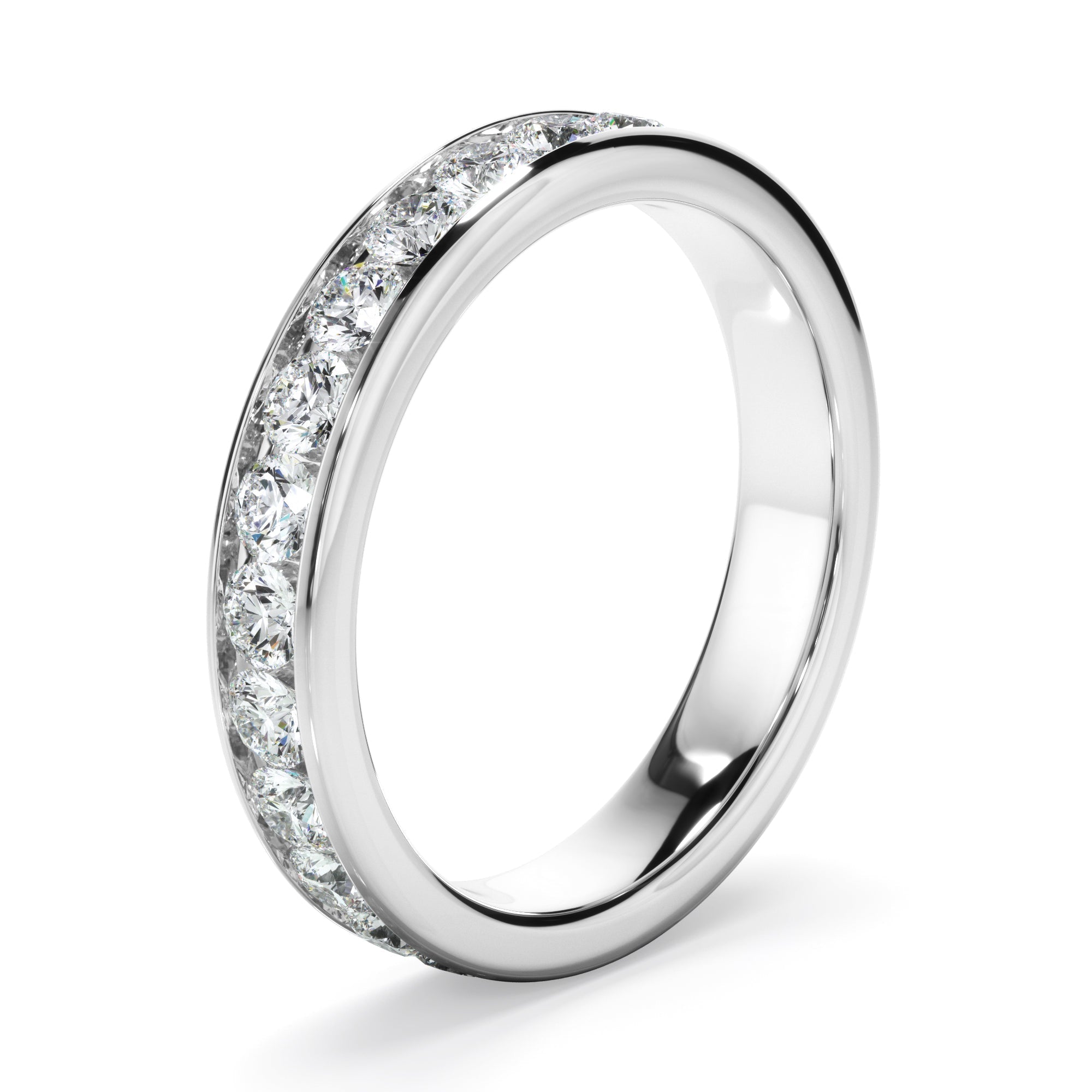 Diamond Channel Set Eternity Wedding Ring