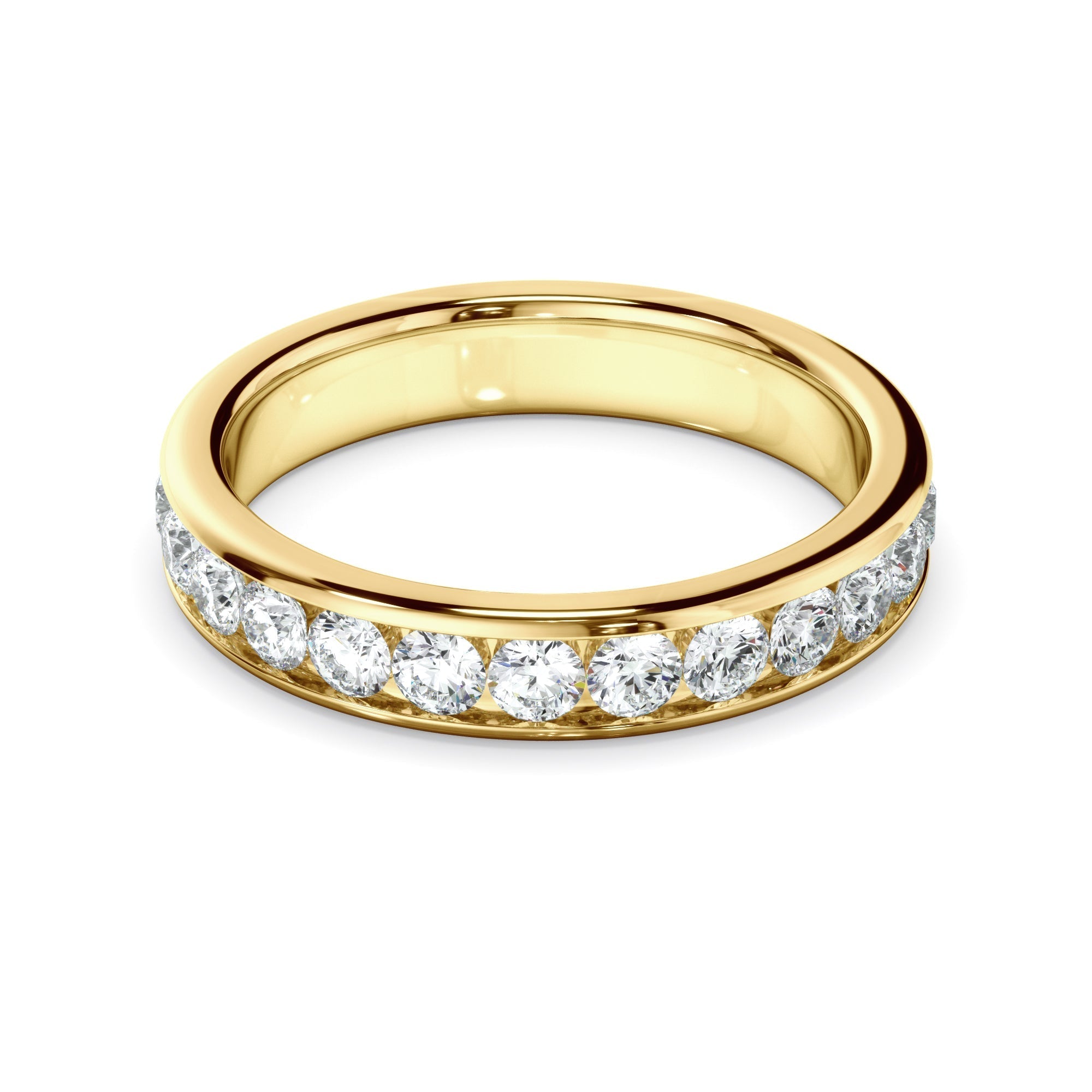 Diamond Channel Set Eternity Wedding Ring