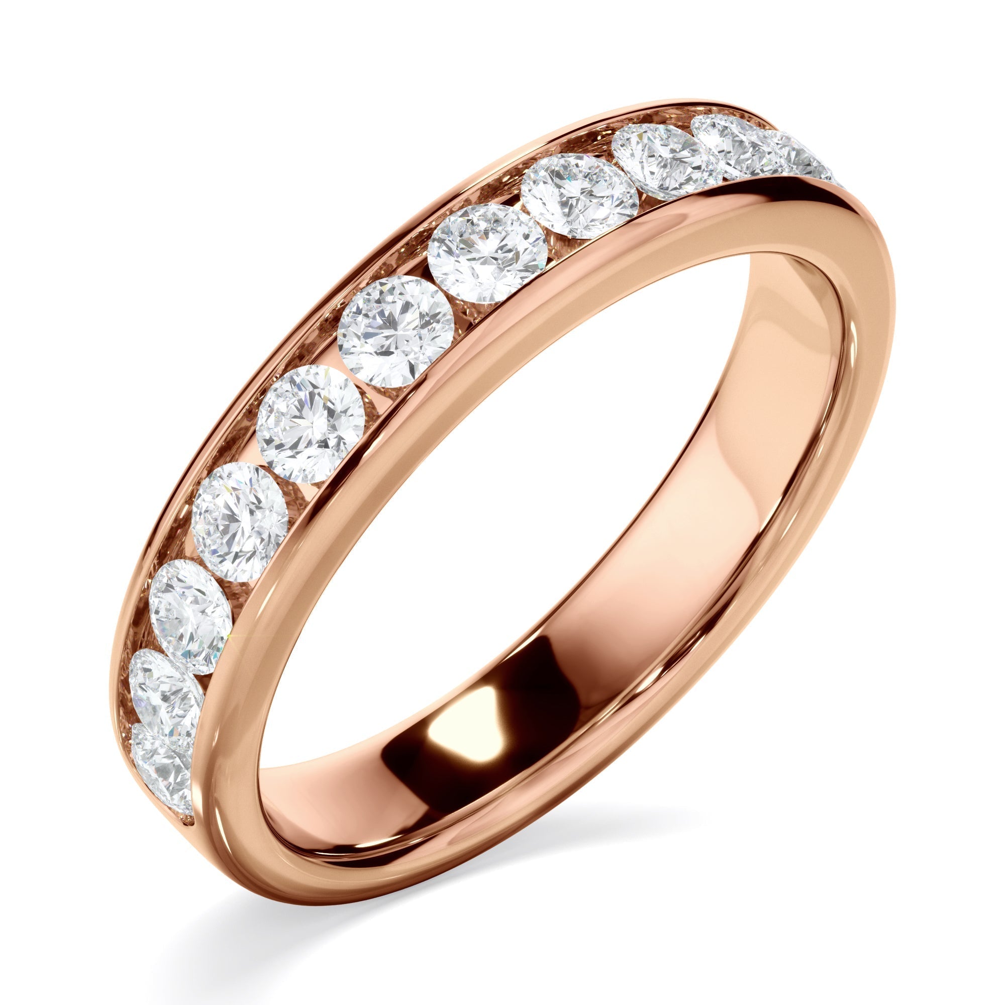 Diamond Channel Set Wedding Ring