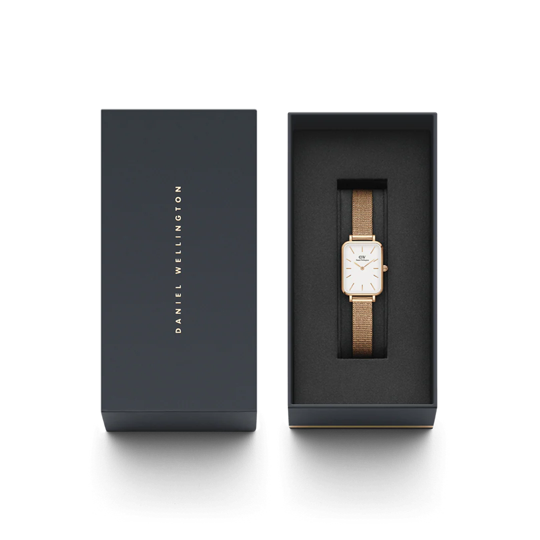 Daniel Wellington Quadro Pressed Melrose Rose Gold Watch