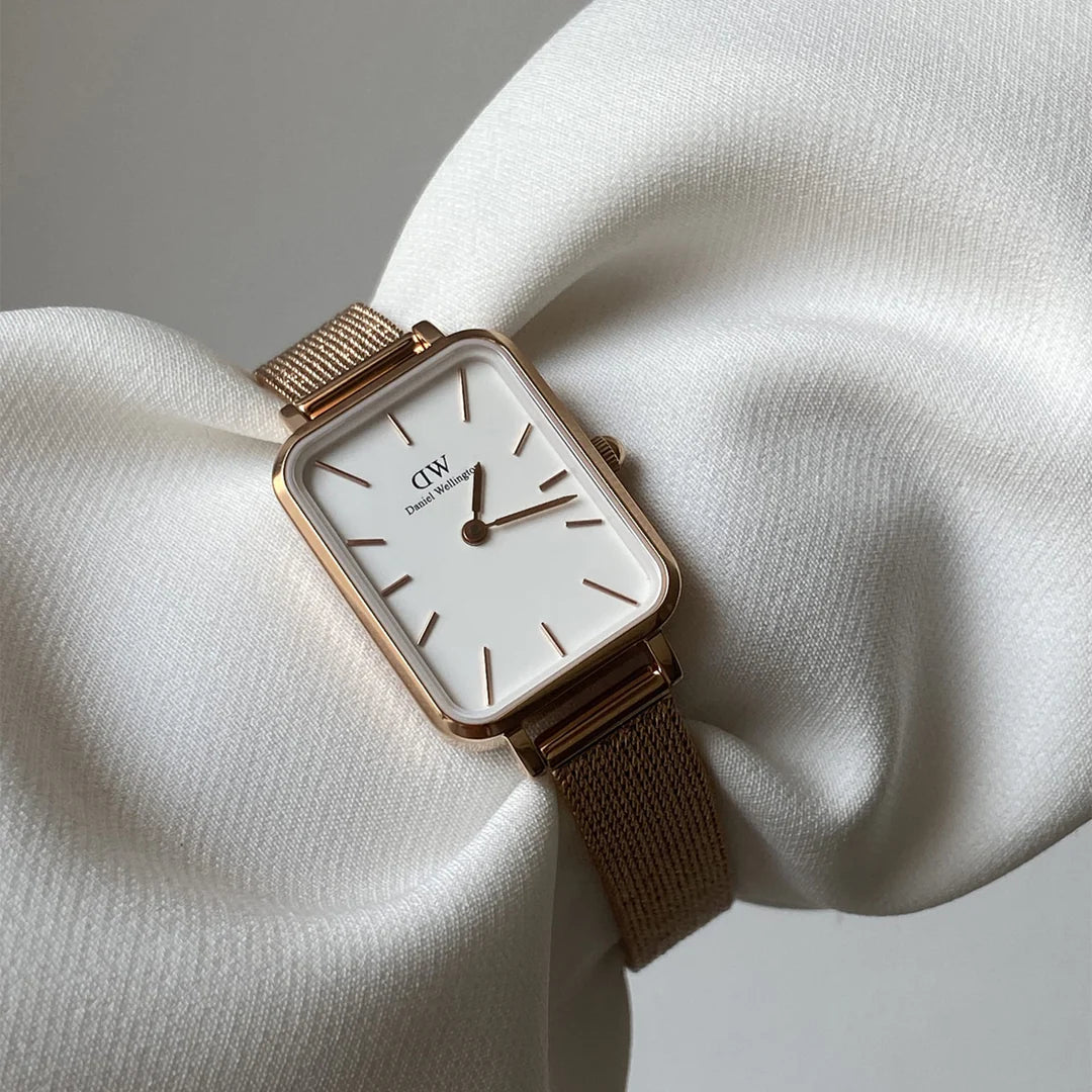 Daniel Wellington Quadro Pressed Melrose Rose Gold Watch