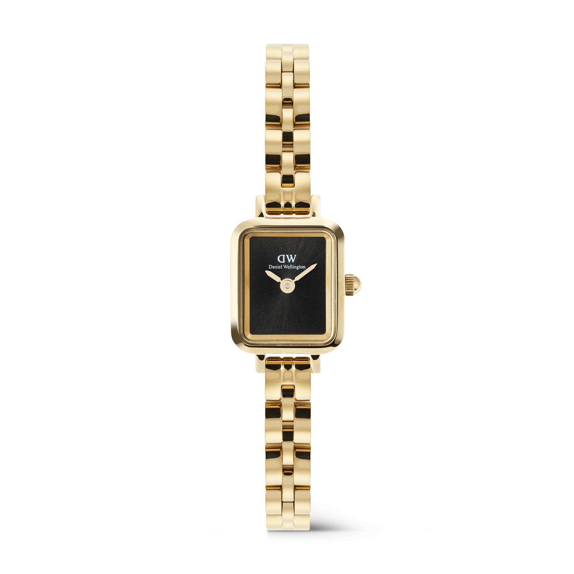 Daniel Wellington Quadro Mini Arch 3-link Onyx Sunray Gold