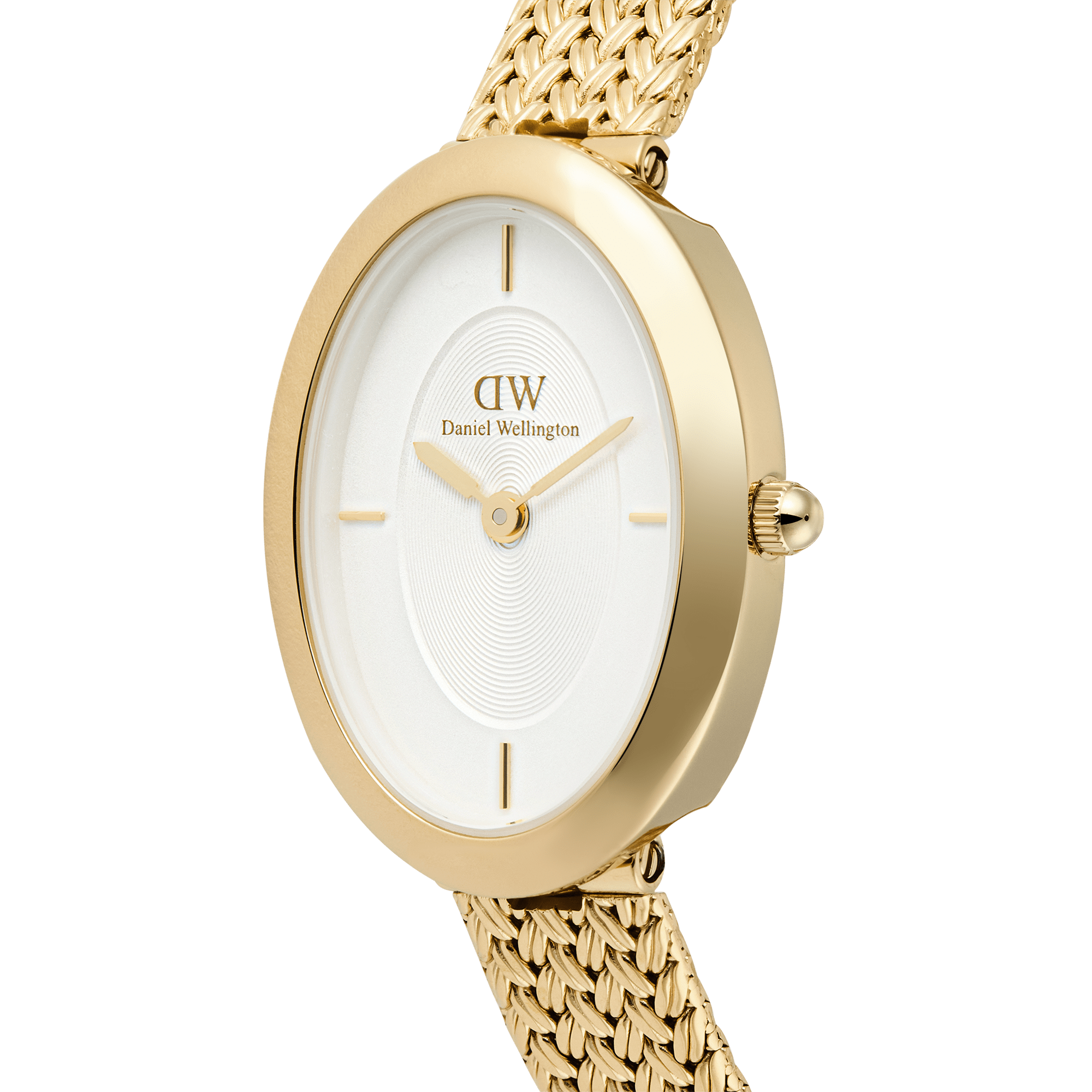 Daniel Wellington Juliette Braided Mesh White Sunray Gold