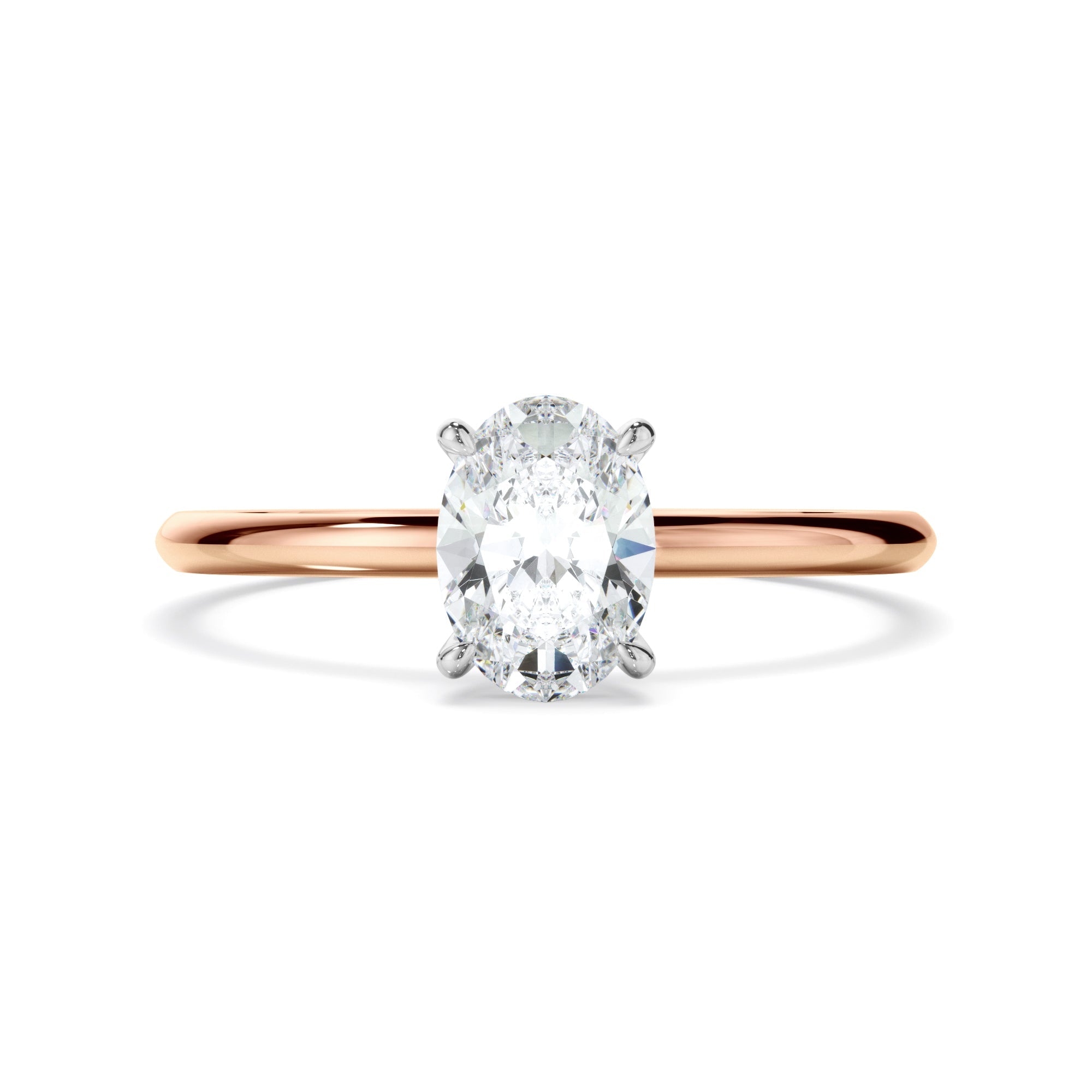 Oval Cut Diamond Solitaire Engagement Ring