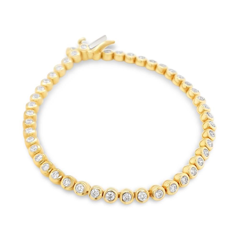 Diamond Tennis Bracelet 18ct Yellow Gold