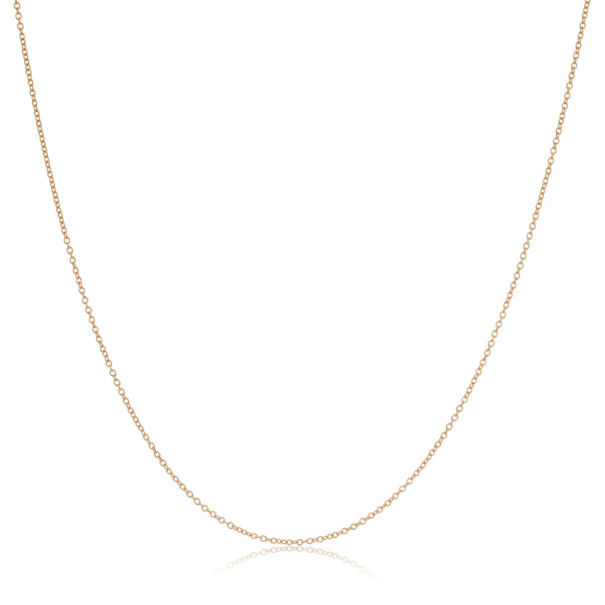 9ct Yellow Gold 45cm Round Forzatina Cable Chain 1.10mm