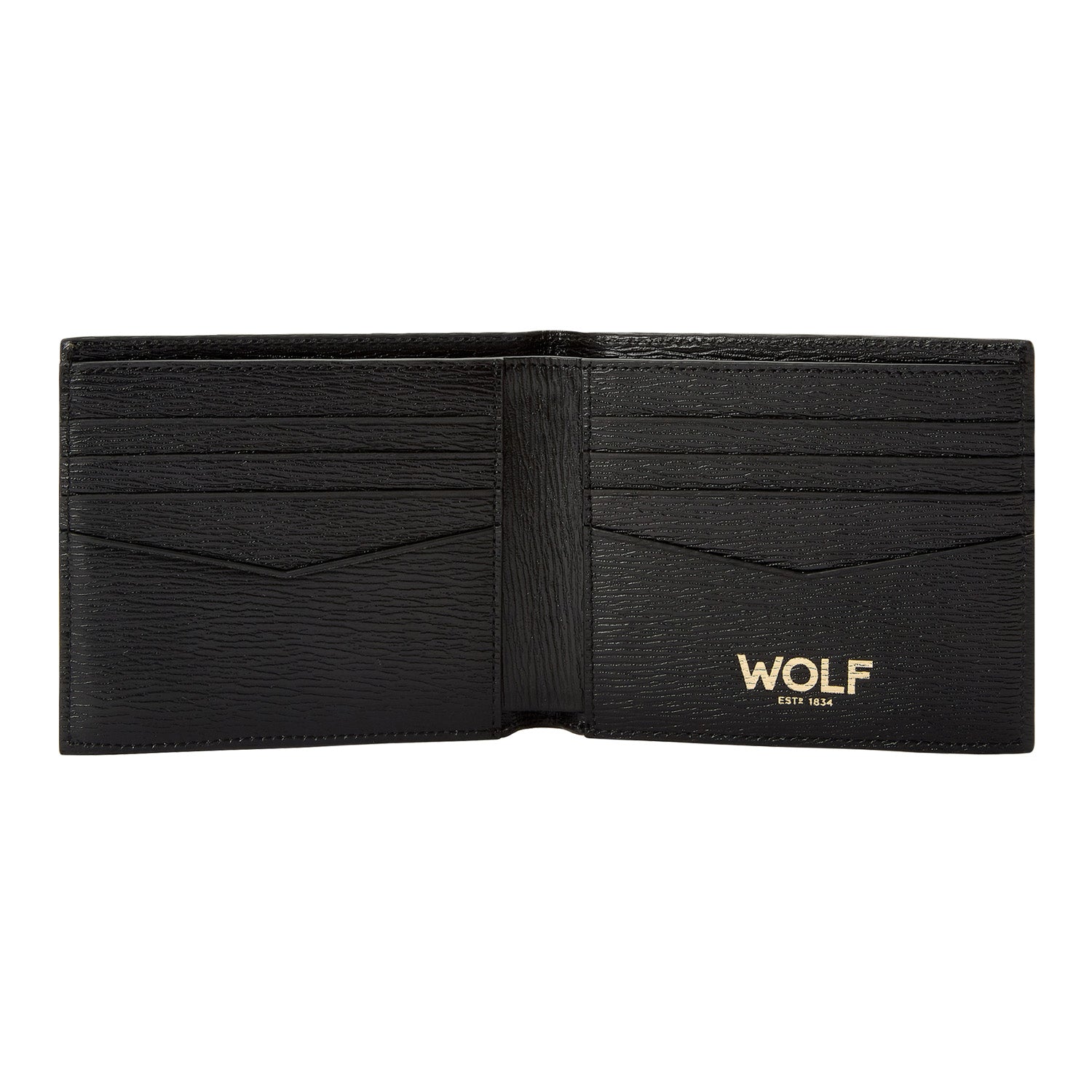 Wolf Logo Billfold Black Wallet