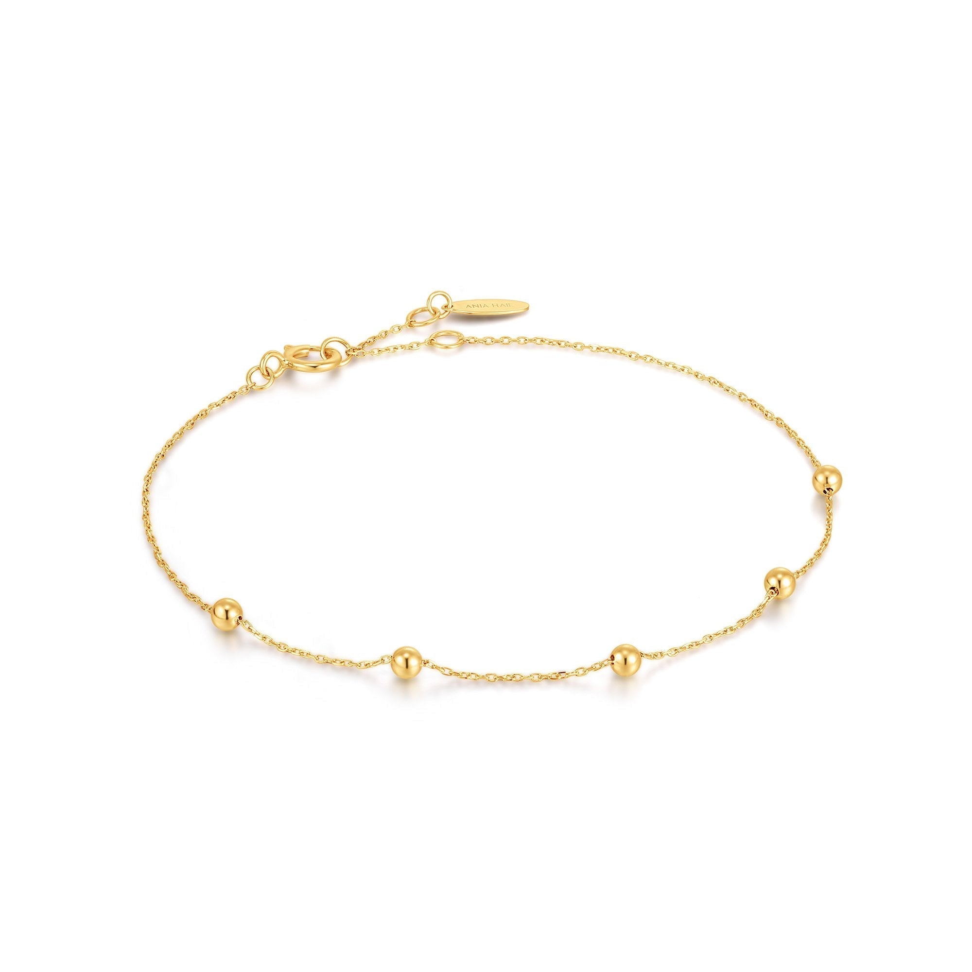 Ania Haie 14ct Gold Beaded Bracelet