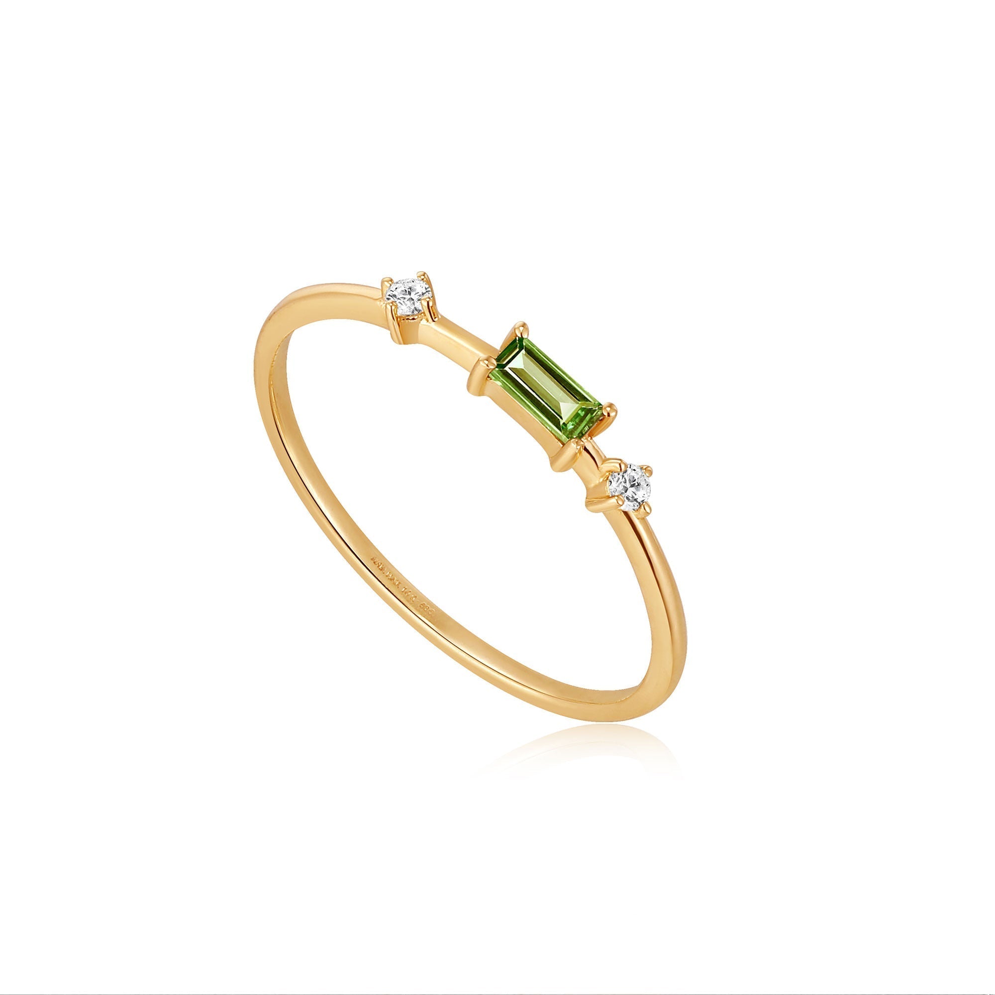 Ania Haie 14ct Gold Tourmaline and White Sapphire Ring